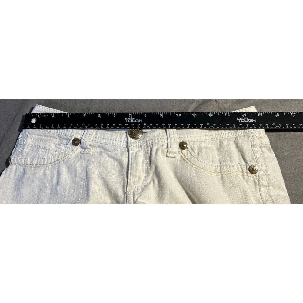 Seven 7 Jeans Women's Bootcut White Denim Embellished Pockets Size 25 - Picture 6 of 13